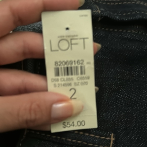 NWT Loft Dark Denim Bootcut Low-rise Jeans - Picture 9 of 9